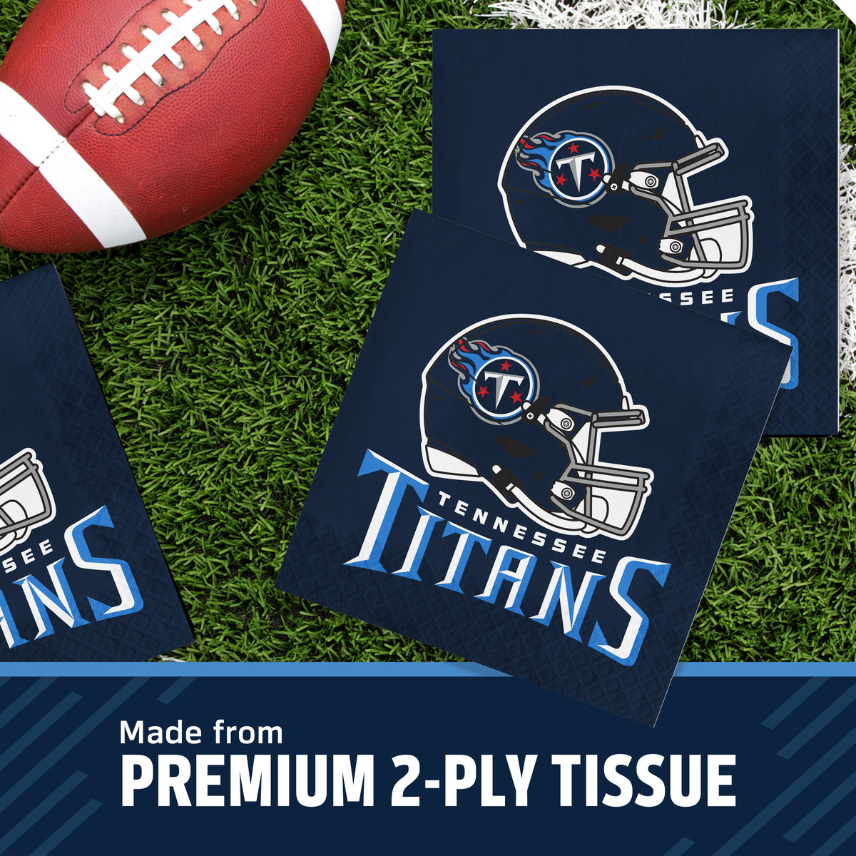 Officially Licensed Tennessee Titans NFL Football Luncheon Napkins 192 ct Bulk