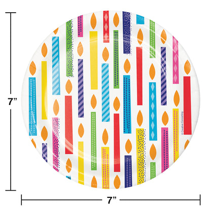 Bright Birthday Dessert Plates 96 ct