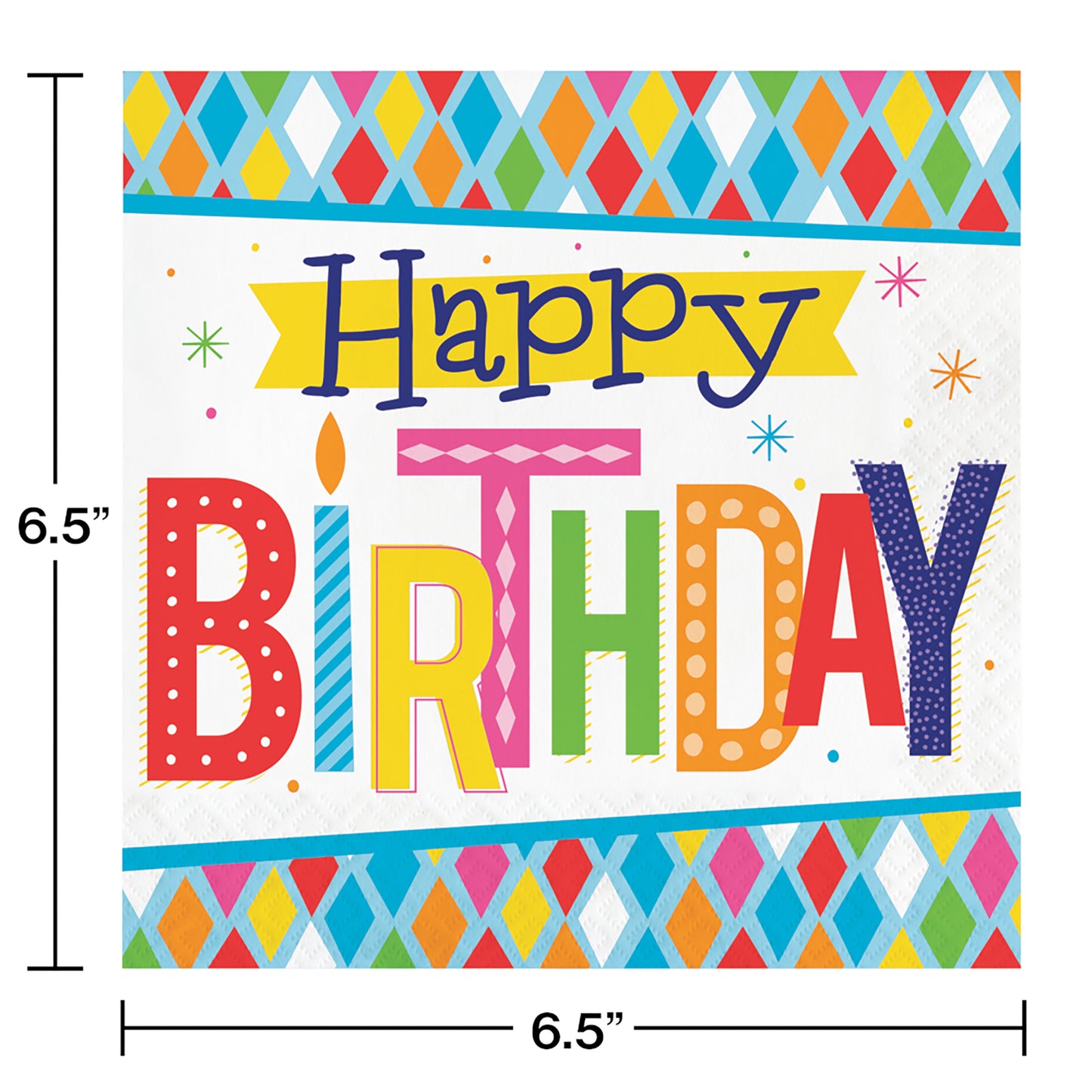 Bright Birthday Luncheon Napkins 192 ct