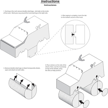 Monster Truck Centerpieces 6 ct