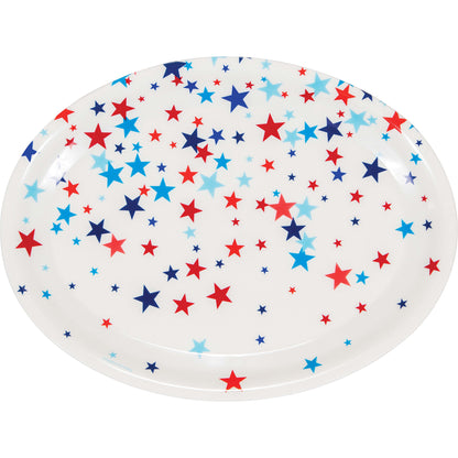 Patriotic Fourth of July Plastic Trays 12 ct