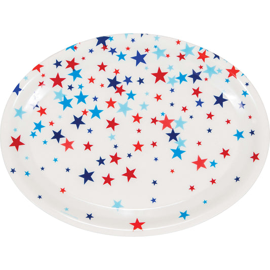 Patriotic Fourth of July Plastic Trays 12 ct