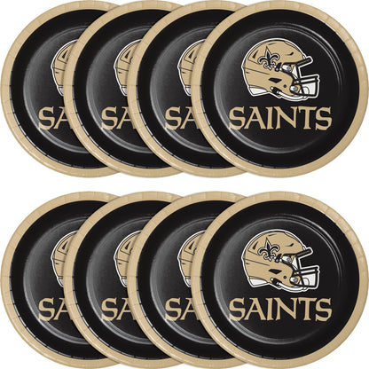New Orleans Saints Dessert Plates 96 ct