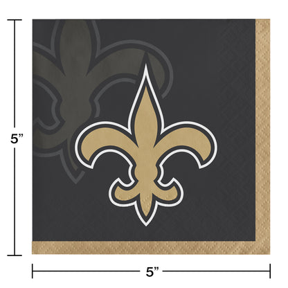 New Orleans Saints Beverage Napkins 192 ct