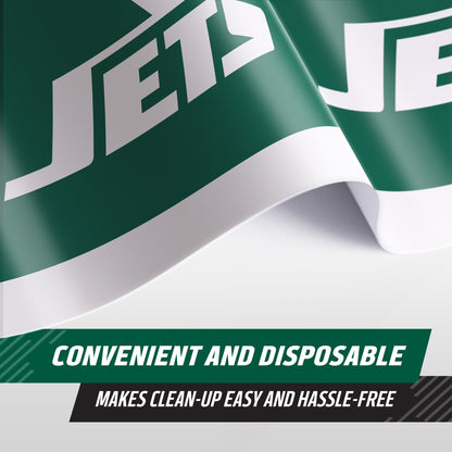 Officially Licensed New York Jets NFL Football Tablecloths 12 ct Bulk