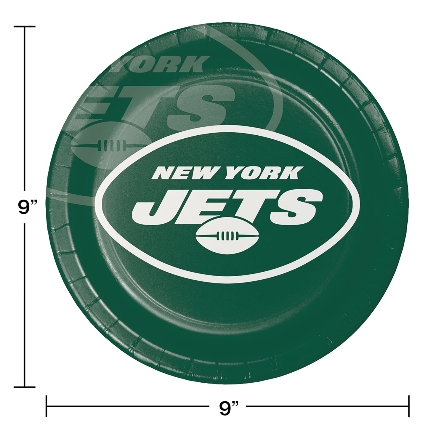 New York Jets Dinner Plates 96 ct