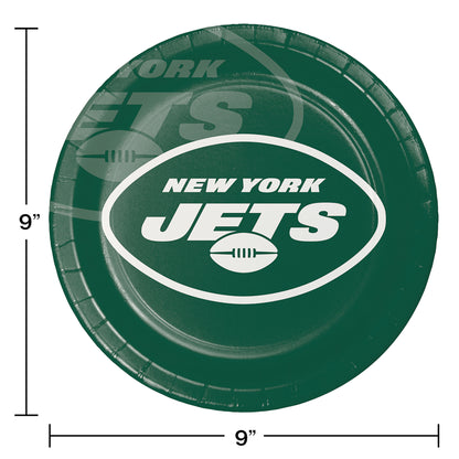 New York Jets Dinner Plates 96 ct