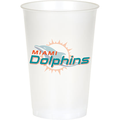 Miami Dolphins 20 oz Plastic Cups 96 ct