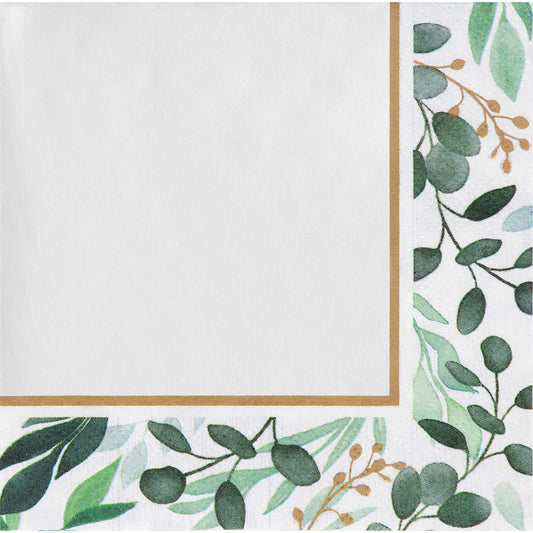Eucalyptus Beverage Napkins 192 ct