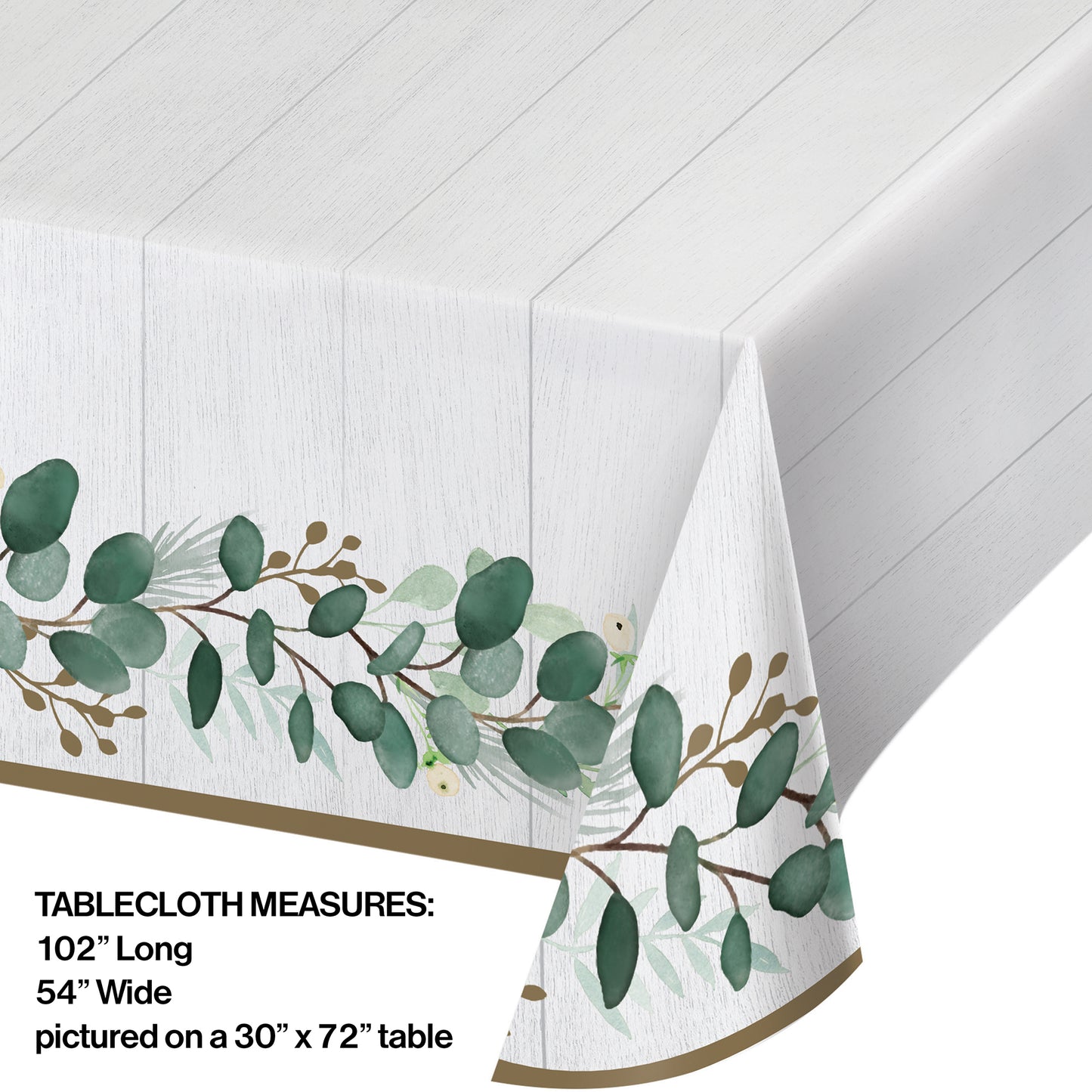 Eucalyptus Paper Tablecloths 6 ct
