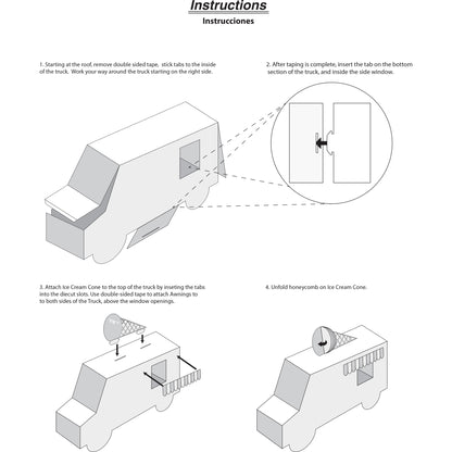 Ice Cream Party Centerpieces 6 ct