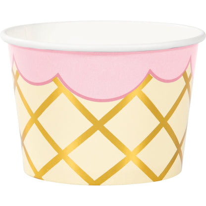 Ice Cream Party Treat Cups with Spoons 96 ct