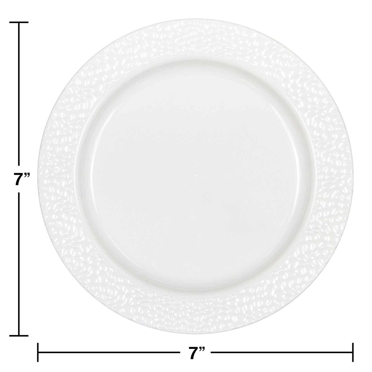 Pearl Pebble Plastic Dessert Plates 120 ct