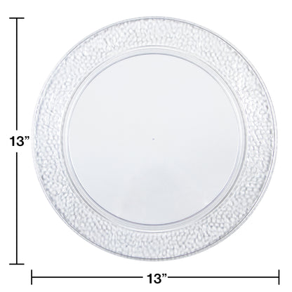 Clear Pebble Plastic Trays 24 ct