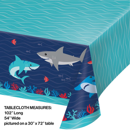 Shark Party Paper Tablecloths 6 ct