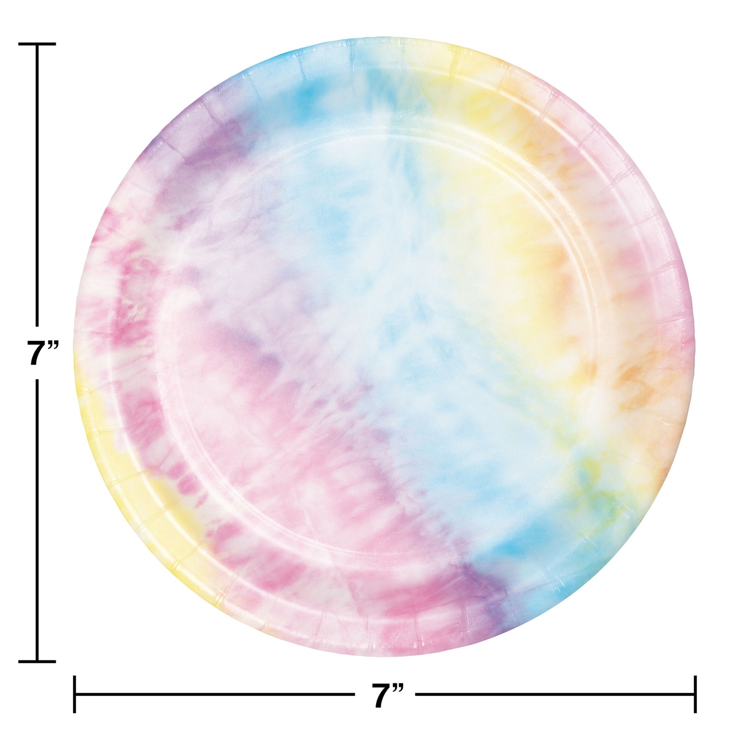 Tie Dye Party Dessert Plates 96 ct