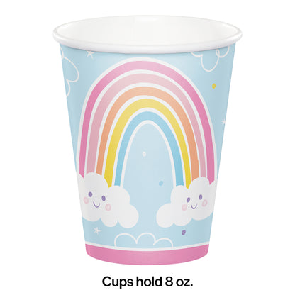 Happy Rainbow Paper Cups 96 ct