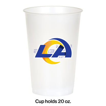 Los Angeles Rams 20 oz Plastic Cups 96 ct