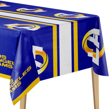 Officially Licensed Los Angeles Rams NFL Football Tablecloths 12 ct Bulk
