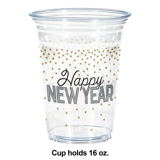 Happy New Year Plastic Cups 96 ct