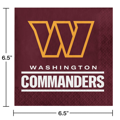 Washington Commanders Napkins 192 ct