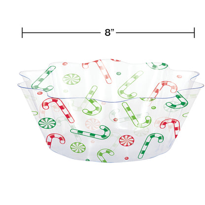 Christmas Candy Fluted Bowls 12 ct