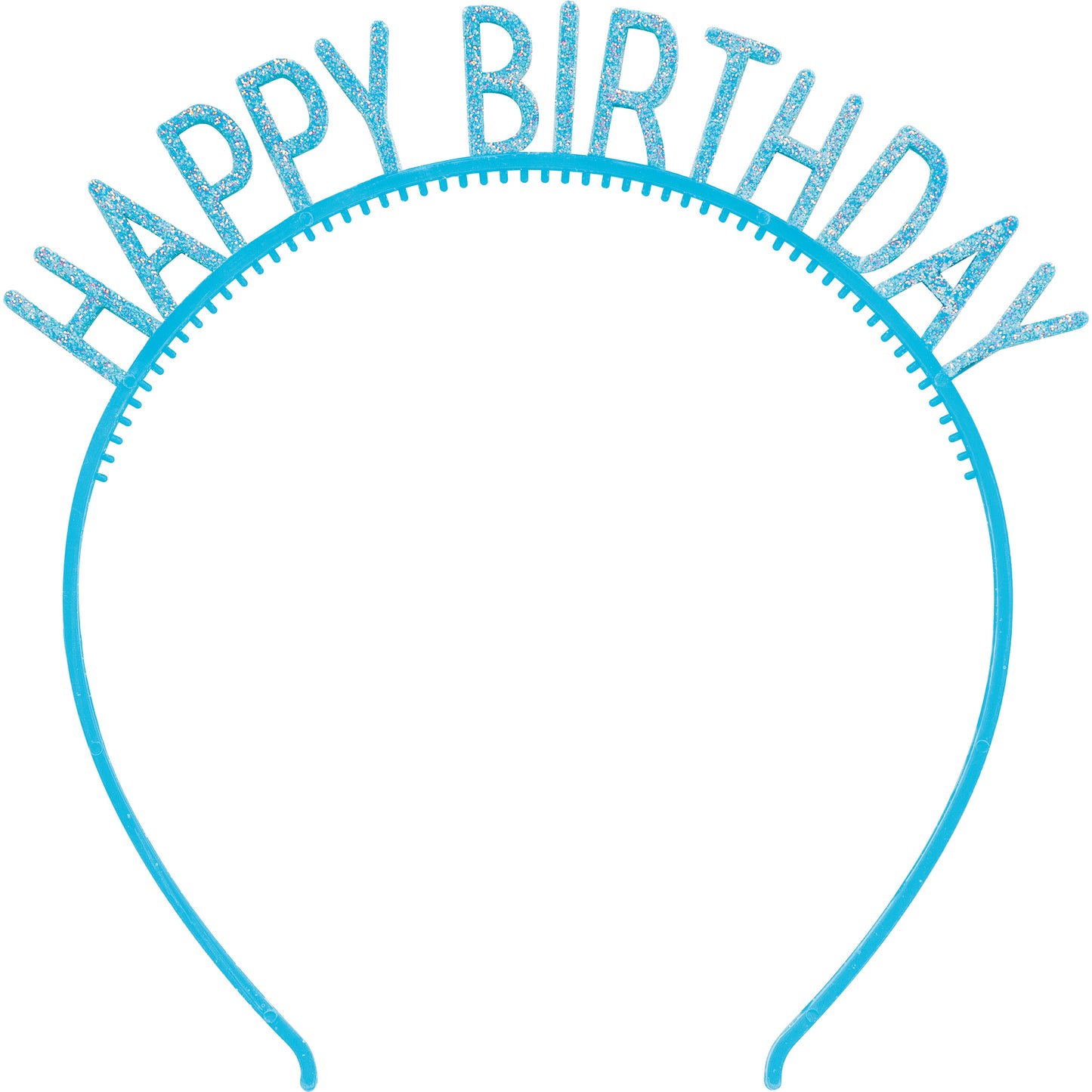 Assorted Colors Happy Birthday Headbands with Glitter 48 ct