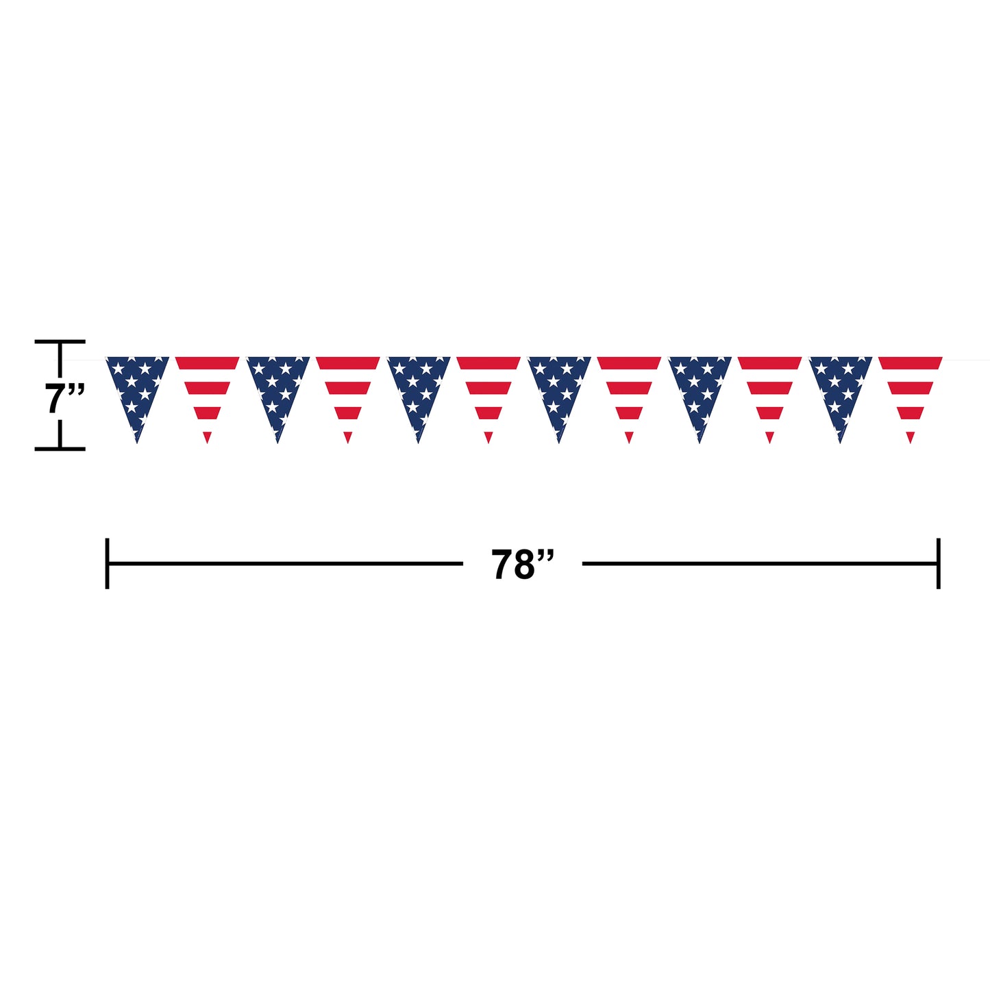 Patriotic Banner 12 ct