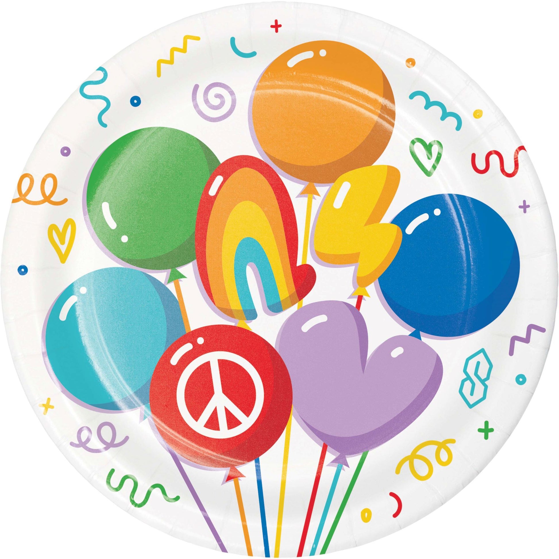 Bubbly Birthday Dessert Paper Plates 96 ct