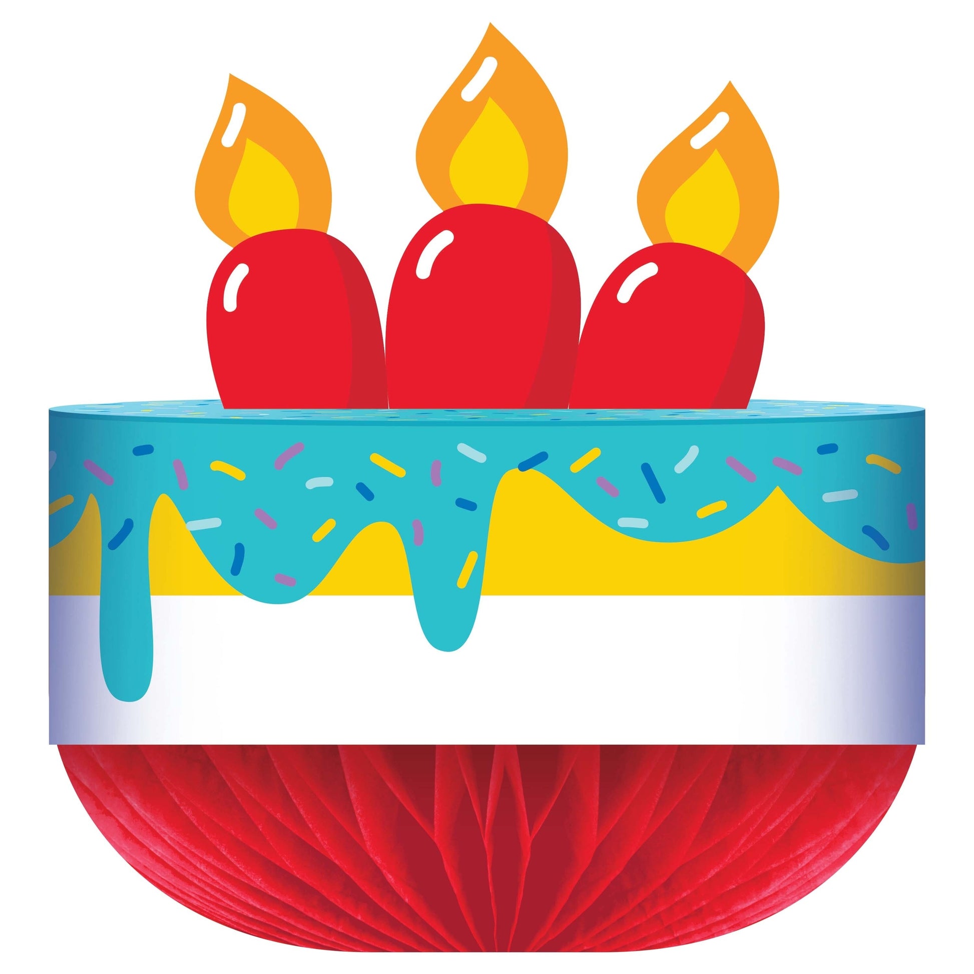 Bubbly Birthday Honeycomb Centerpiece 12 ct