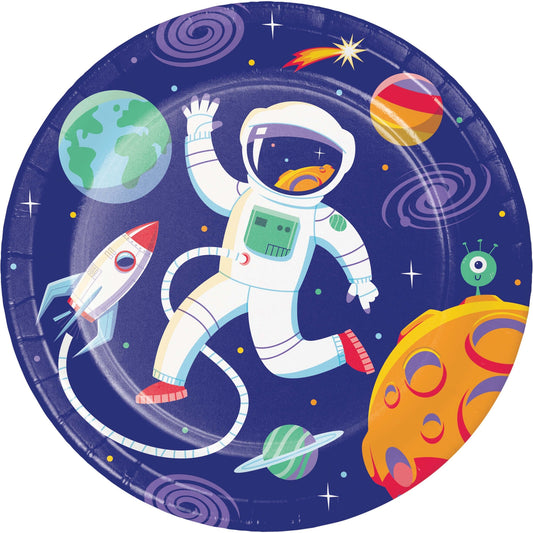 Space Adventures Dessert Paper Plates 96 ct