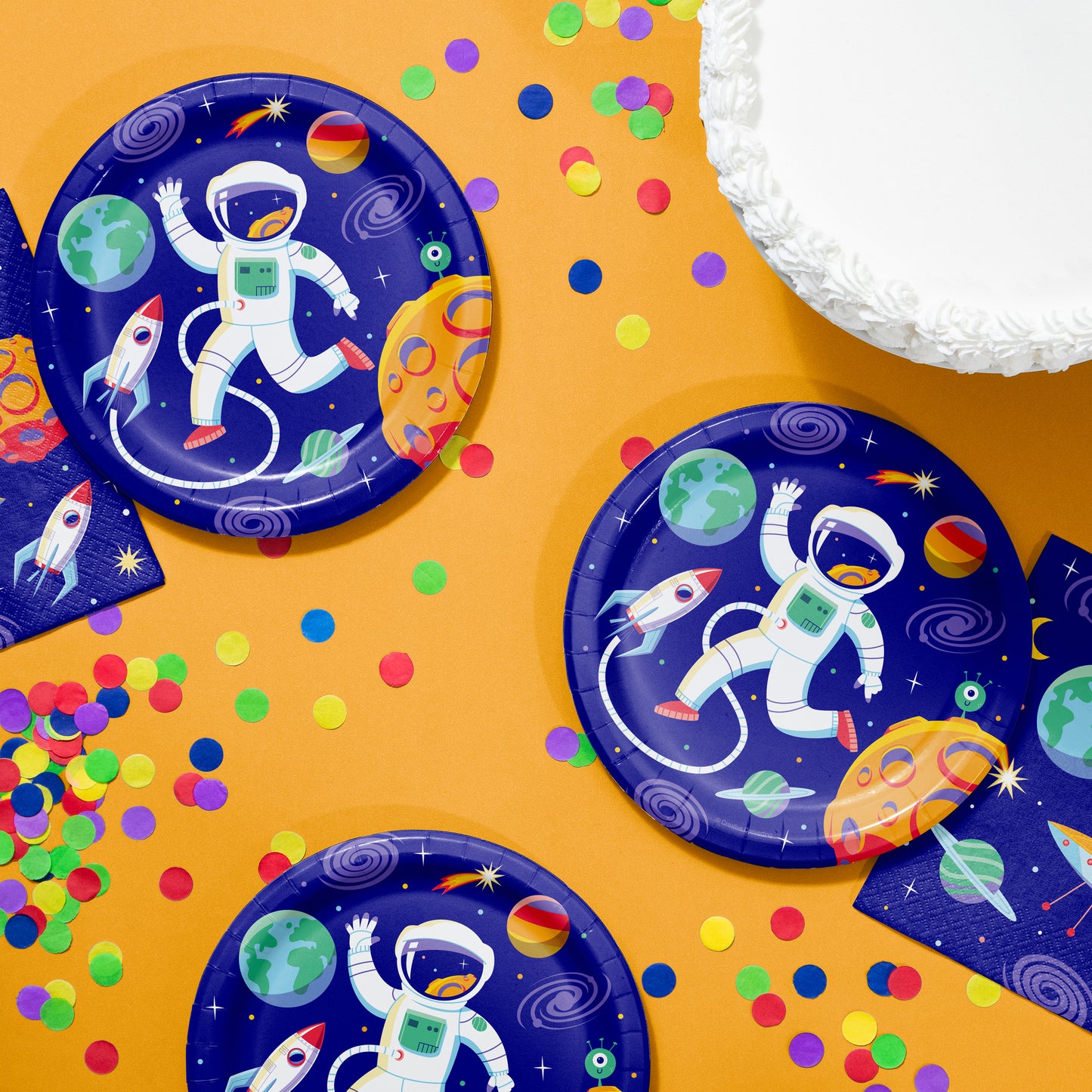 Space Adventures Dessert Paper Plates 96 ct
