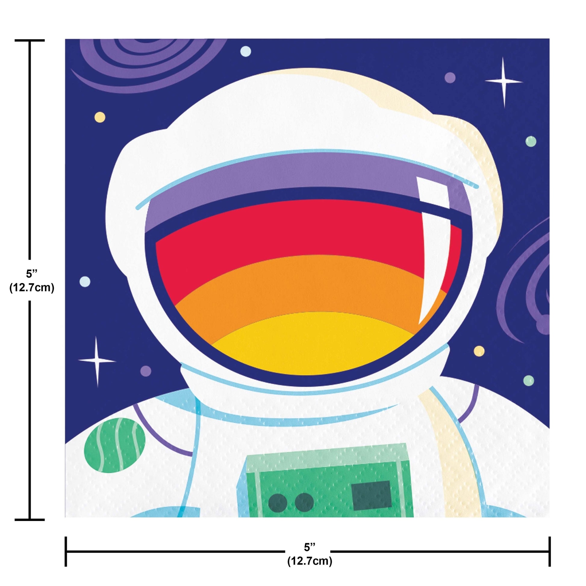 Space Adventures Beverage Napkins 192 ct Dimension Image