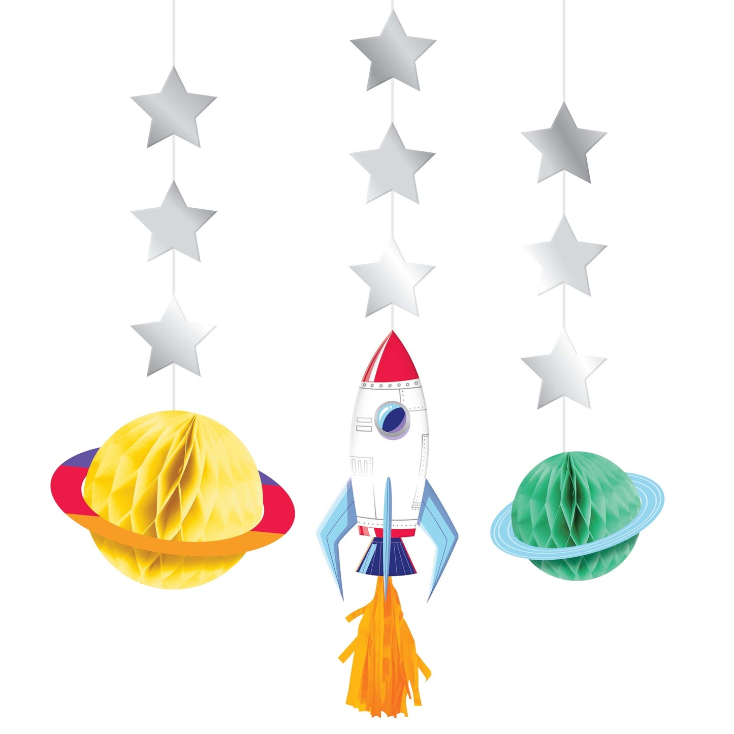 Space Adventures Hanging Cutouts 36 ct
