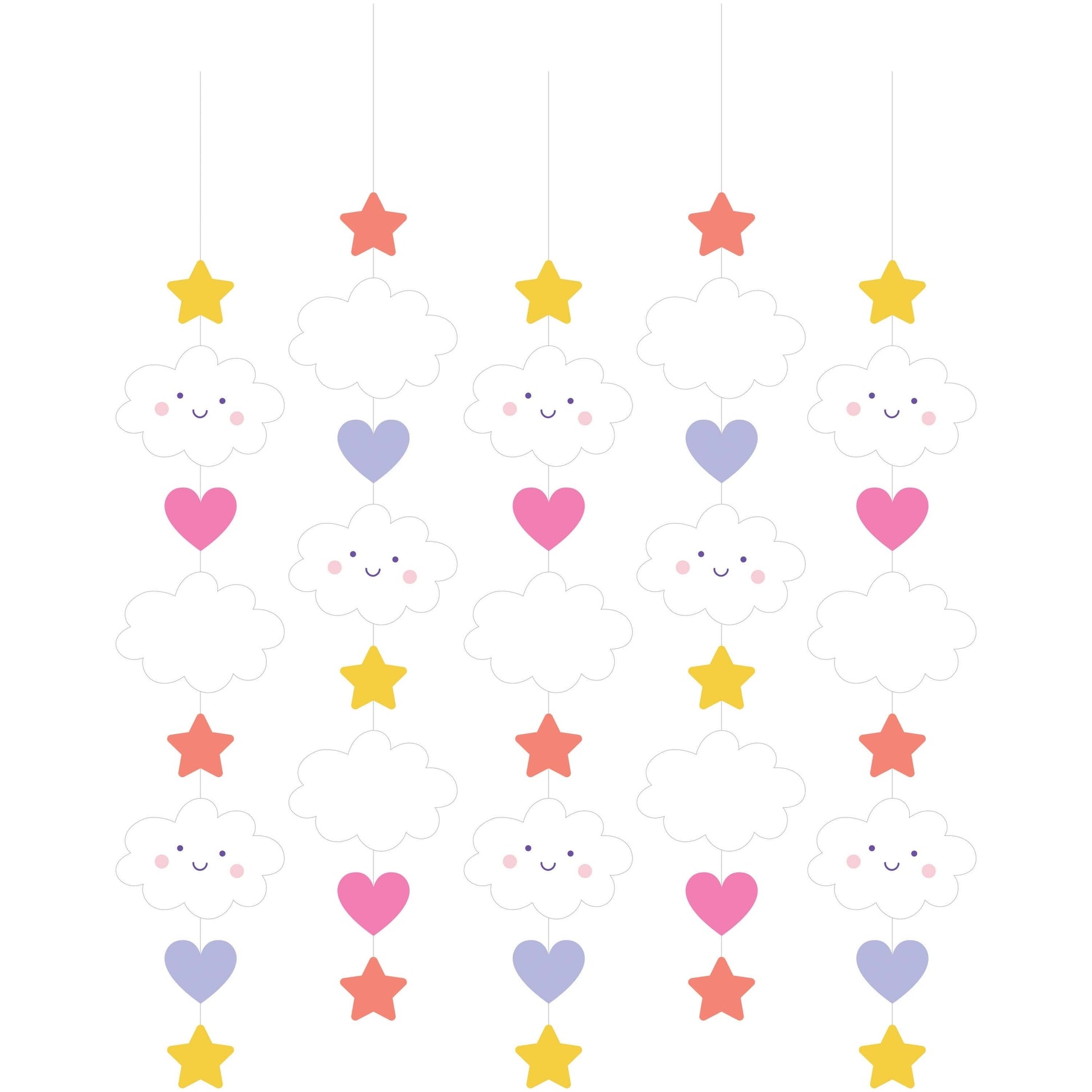 Sweet Dreams Hanging Cutouts 60 ct