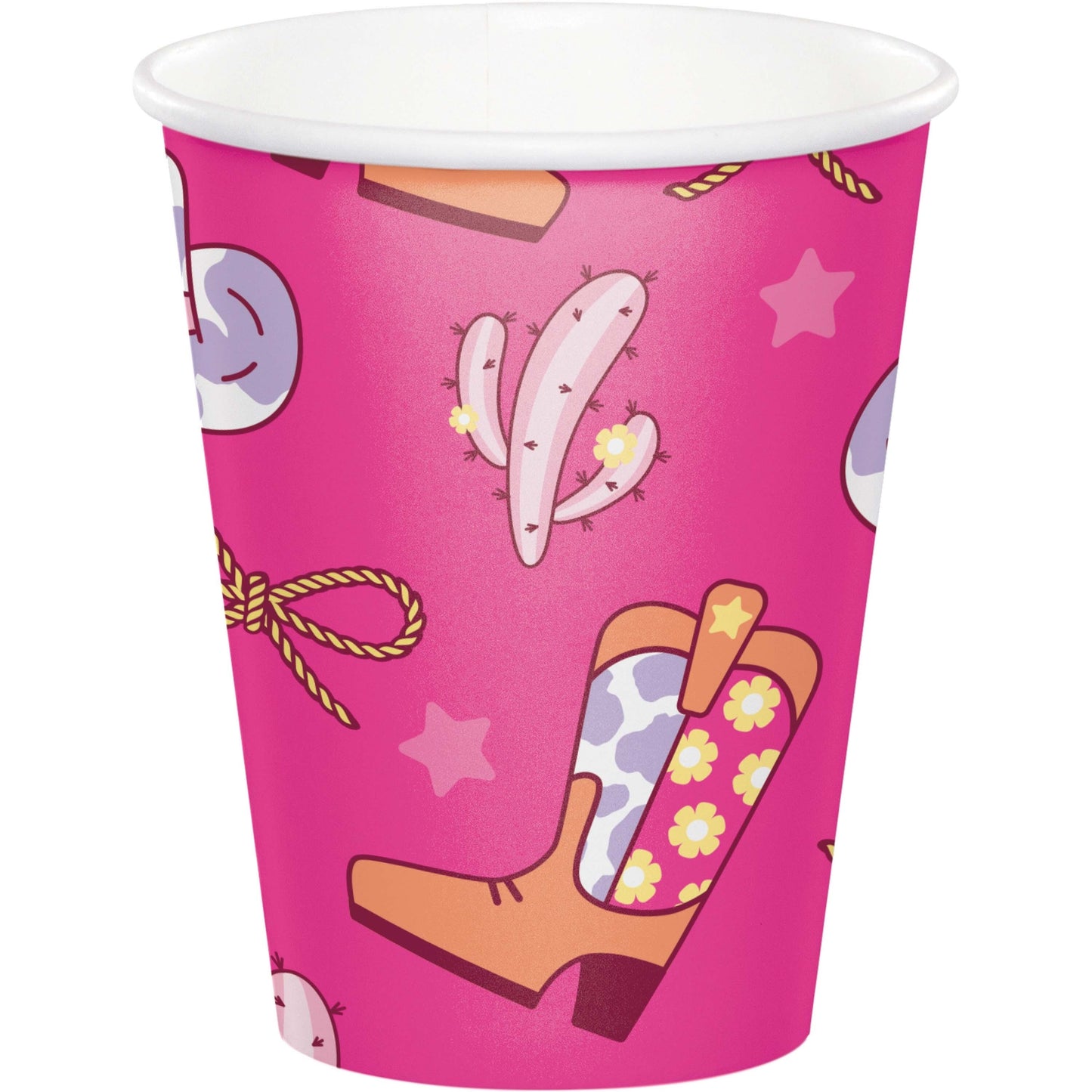 Boots and Bows Hot or Cold Paper Cups 96 ct