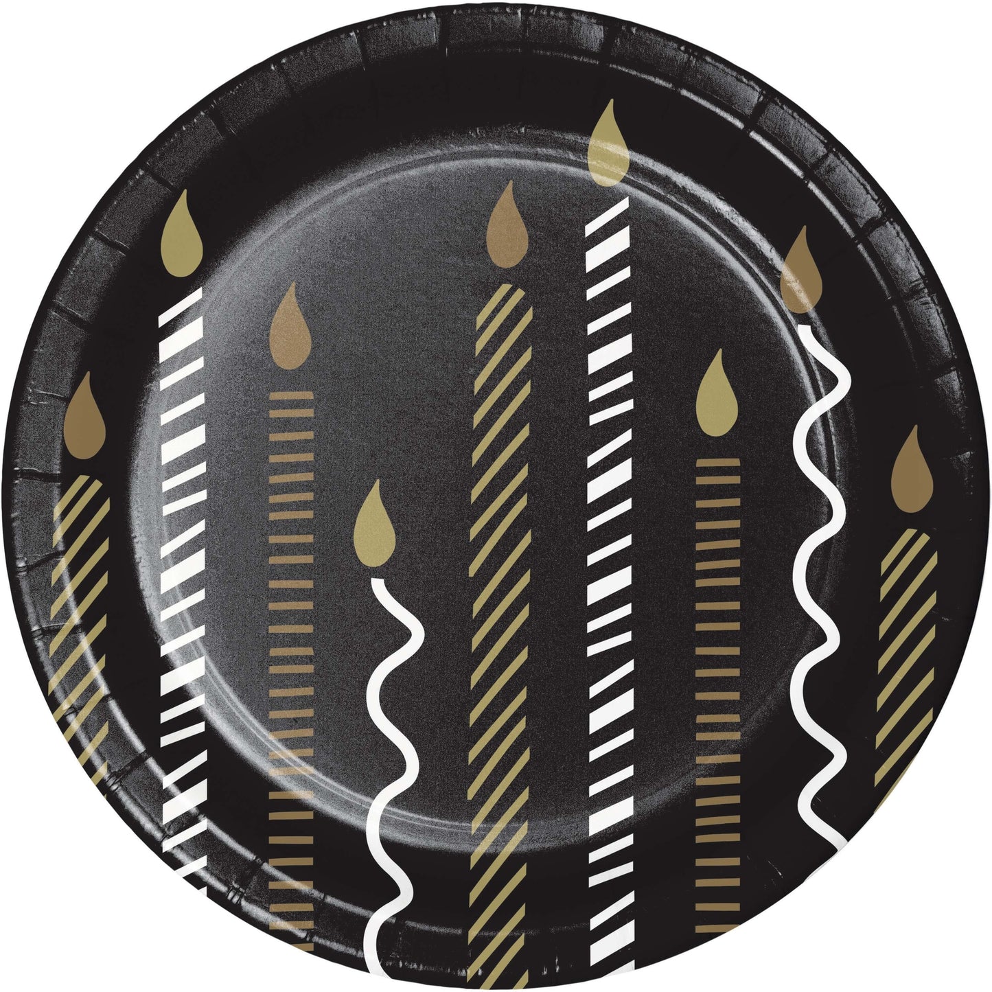 Golden Wishes Dessert Paper Plates 96 ct