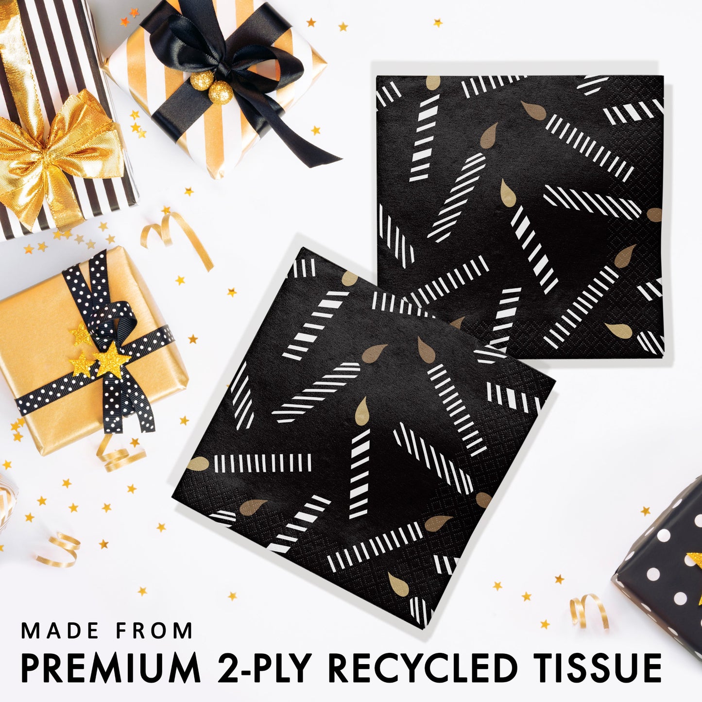 Golden Wishes Beverage Napkins 192 ct Feature Image