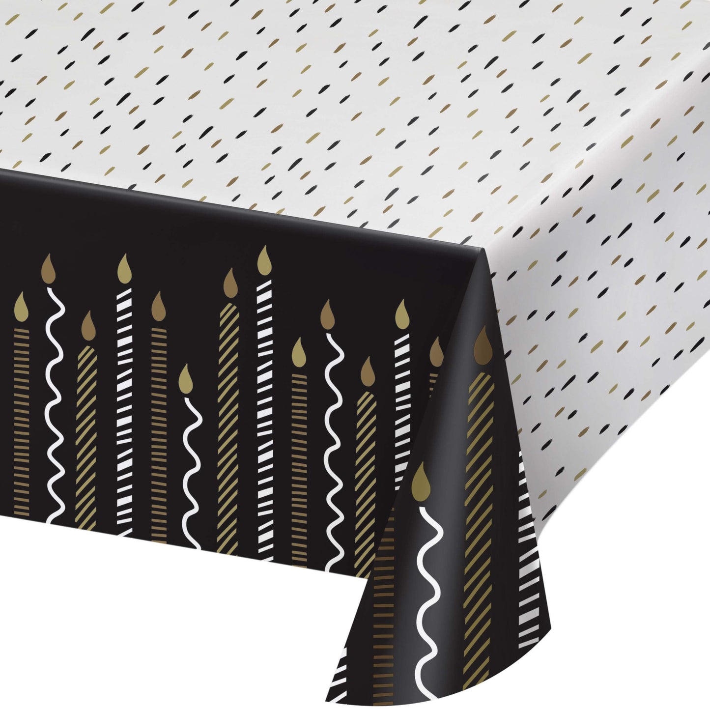 Golden Wishes Paper Tablecloth 6 ct