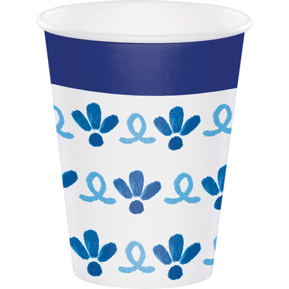 Blue Willow Hot or Cold Paper Cups 96 ct
