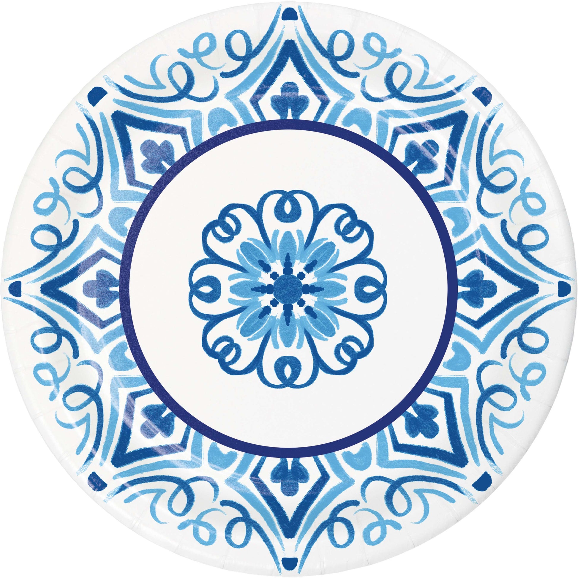 Blue Willow Dinner Paper Plates 96 ct