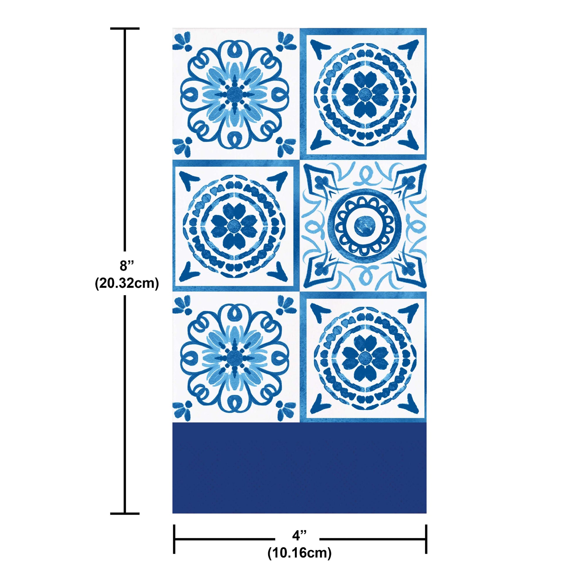 Blue Willow Guest Towels 192 ct Dimension Image