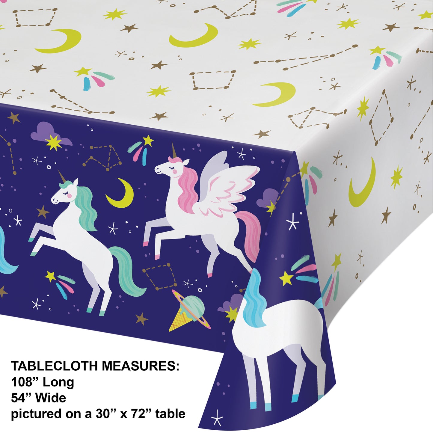 Unicorn Galaxy Paper Tablecloths 6 ct