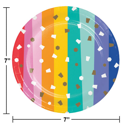 Birthday Confetti Dessert Plates 96 ct