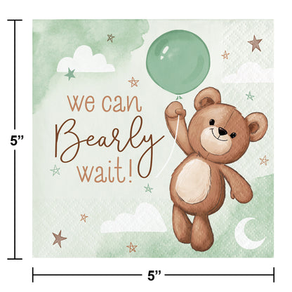 Teddy Bear Beverage Napkins 192 ct