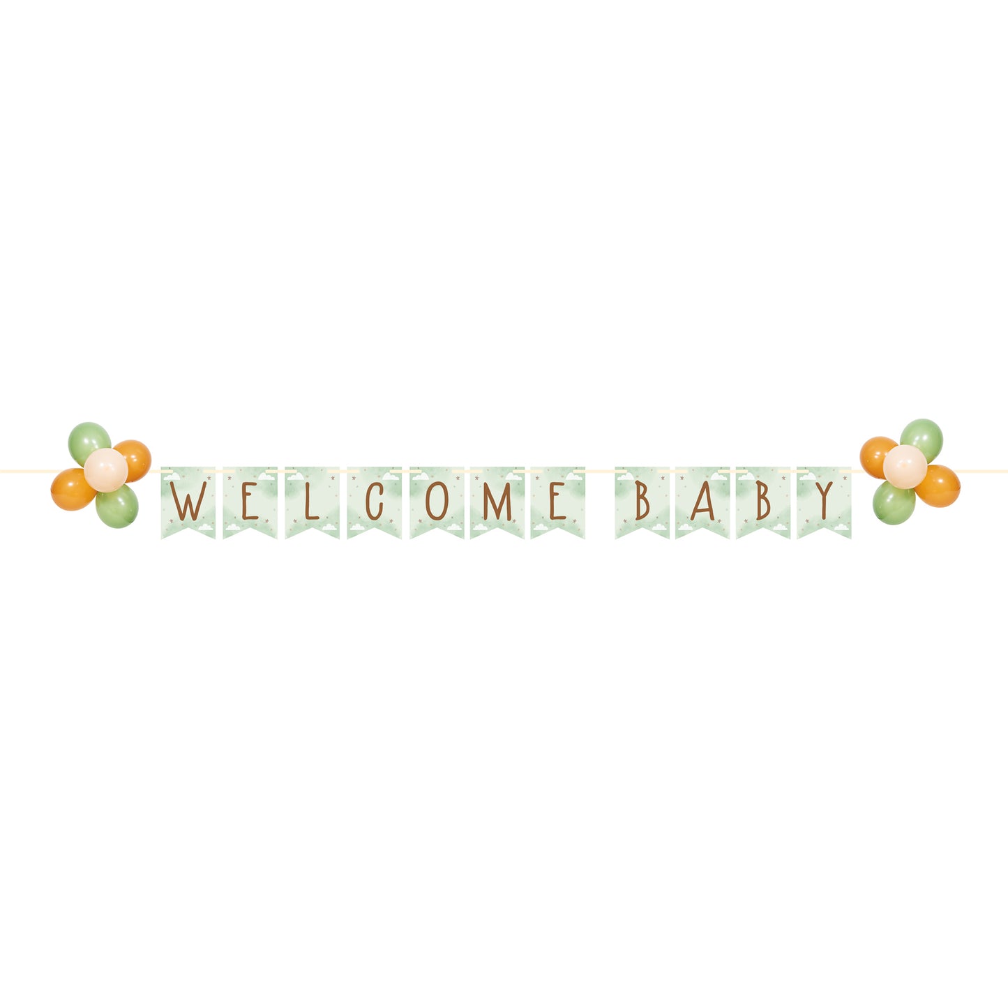 Teddy Bear Welcome Baby Banners 12 ct