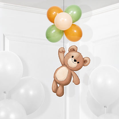 Teddy Bear Hanging Decorations 6 ct