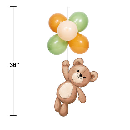 Teddy Bear Hanging Decorations 6 ct