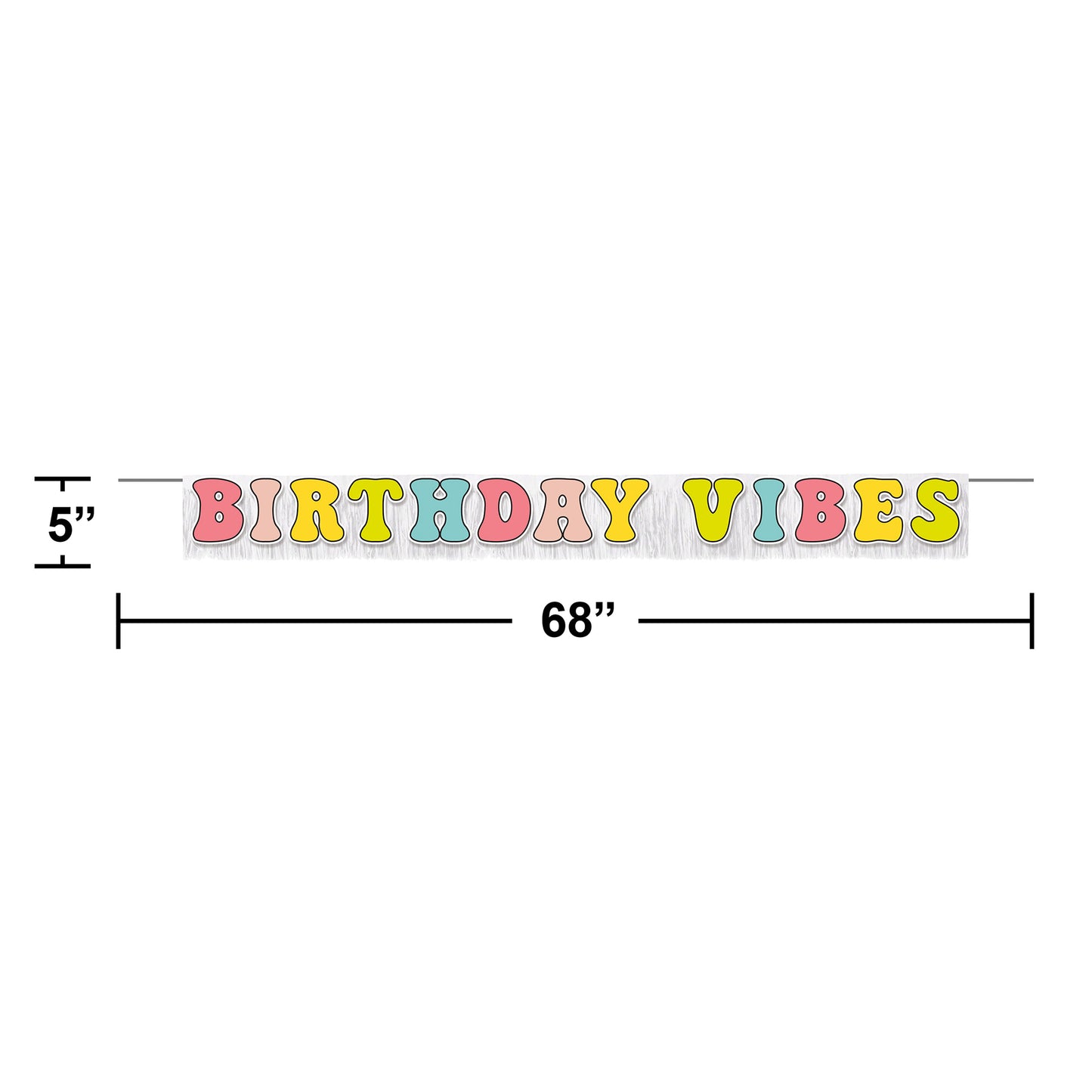 Flower Power Birthday Vibes Banners 12 ct