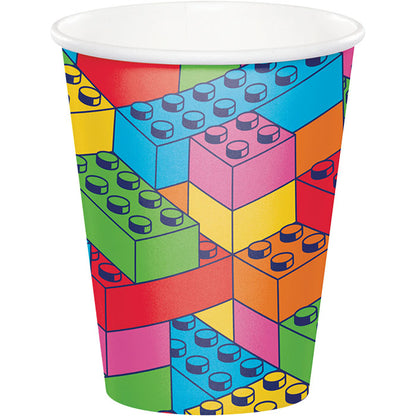 Block Bash Toy Blocks 9 oz Cups 96 ct